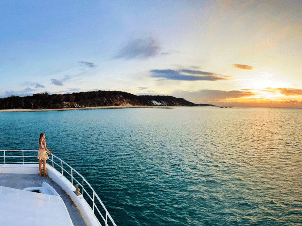 Private charter to Fraser Island with Tasman Venture Hervey Bay Island Escapes cruise.